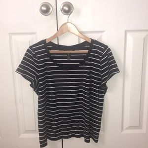 Navy Blue Stripes Tee